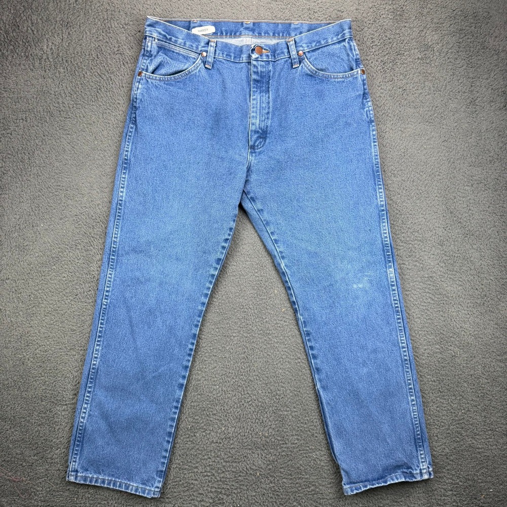 Wrangler 13MWZ Cowboy Cut Original Fit Jeans Mens 36x30 Blue Denim 13MWZAGOG